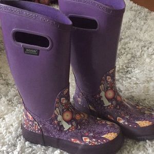 Bogs Girls Purple Rain Boots -Sz 1